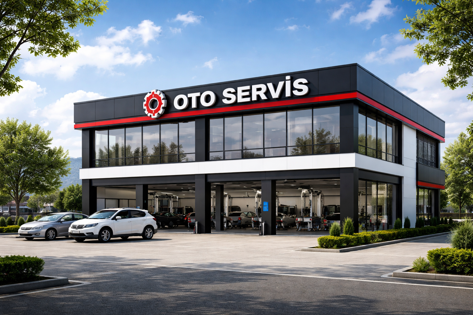 Oto servis binasi dis gorunumu